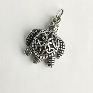 Sterling Silver turtle pendant for necklace🆕